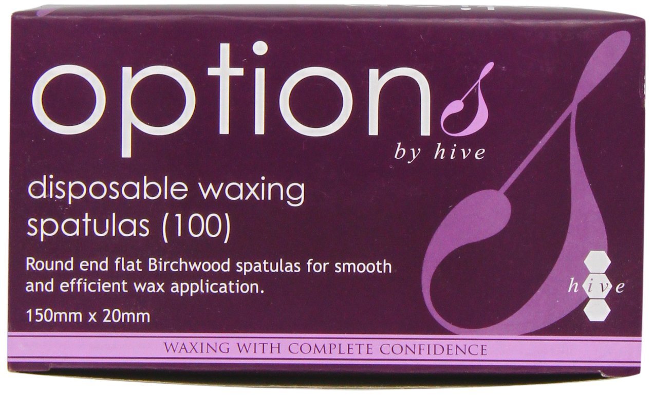 Hive Options Disposable Waxing Spatulas (Pack of 100)