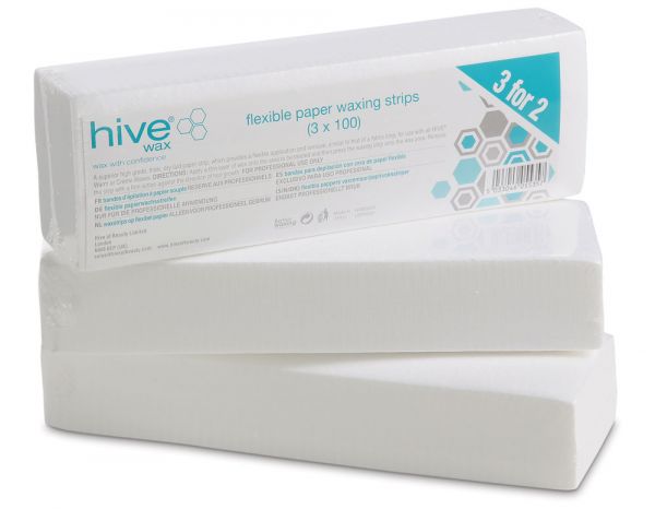 Options By Hive Flexible Paper Waxing Strips (100) - 3 FOR 2 PACK