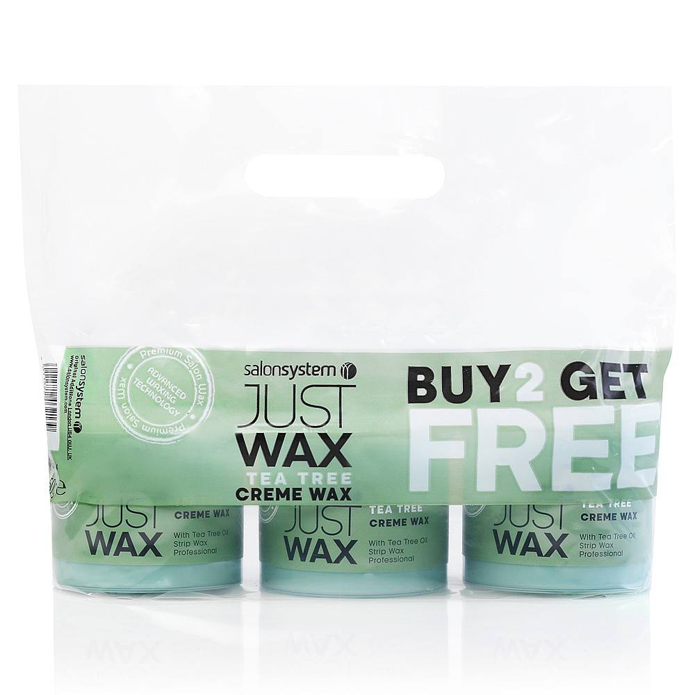Salon System Just Wax Tea Tree Wax - Buy 2 Get 1 Free