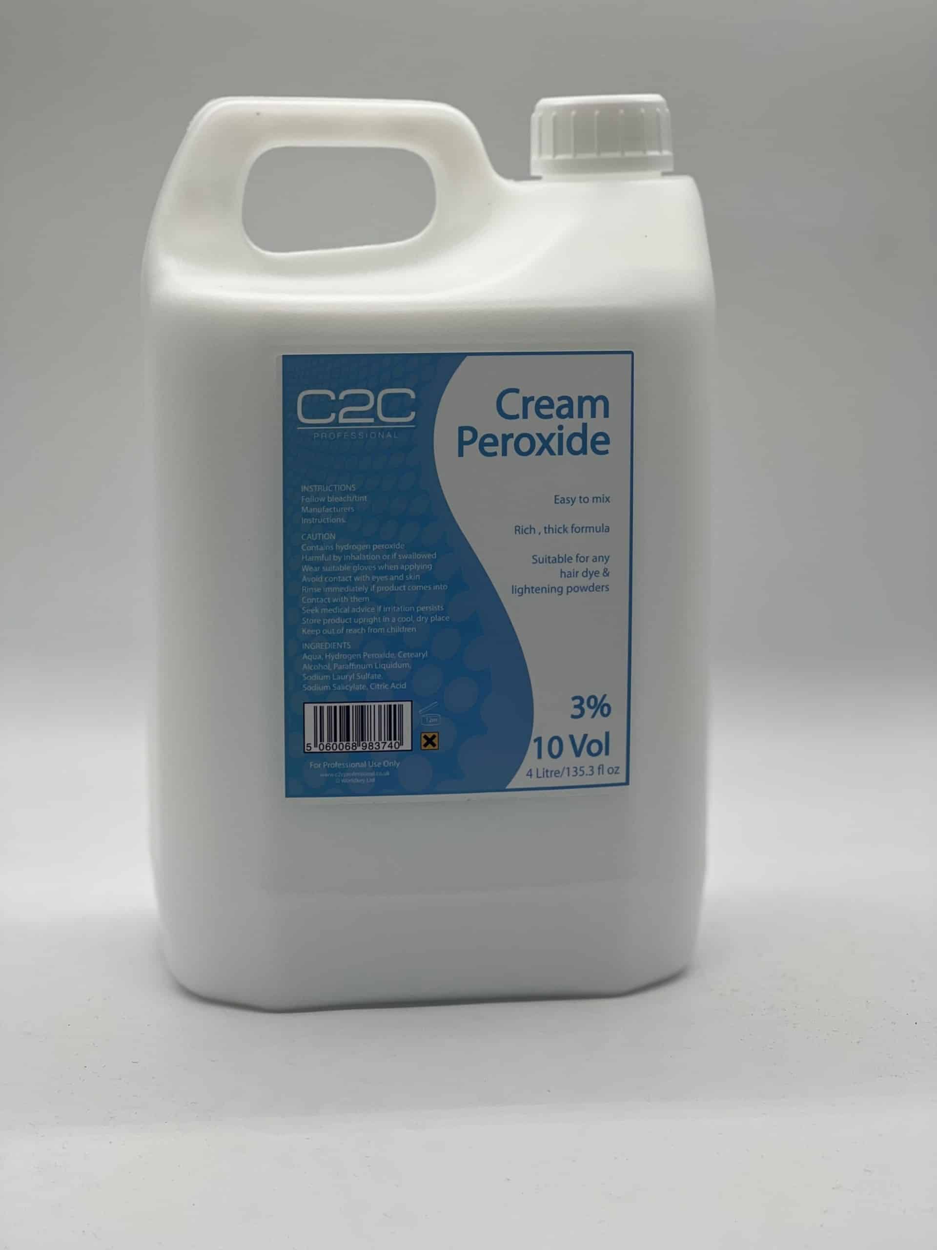 C2C Professional Cream Peroxide 3% 4 LITRE