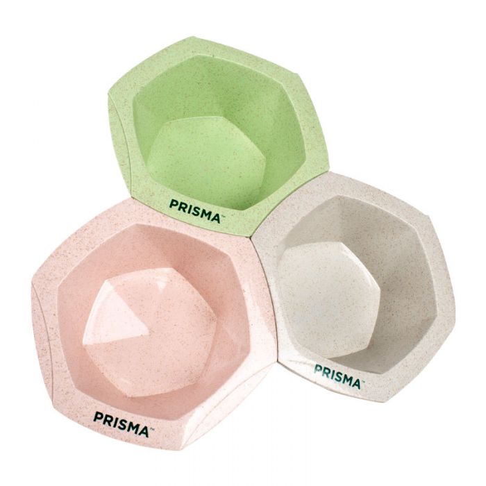 Prisma Bamboo Master Tint Bowl Set Pink/Green/Grey
