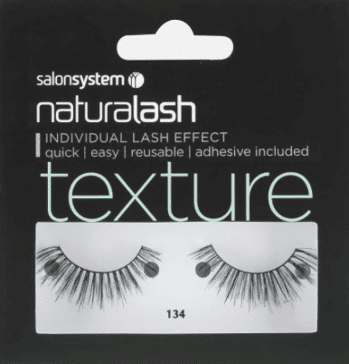 Salon System Naturalash Strip Eyelashes 134 Black Texture