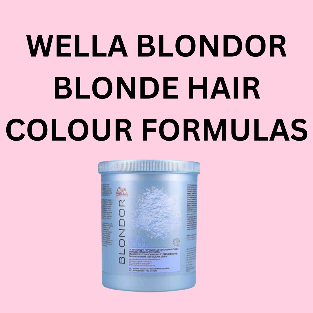 WELLA BLONDOR BLONDE HAIR COLOUR FORMULAS